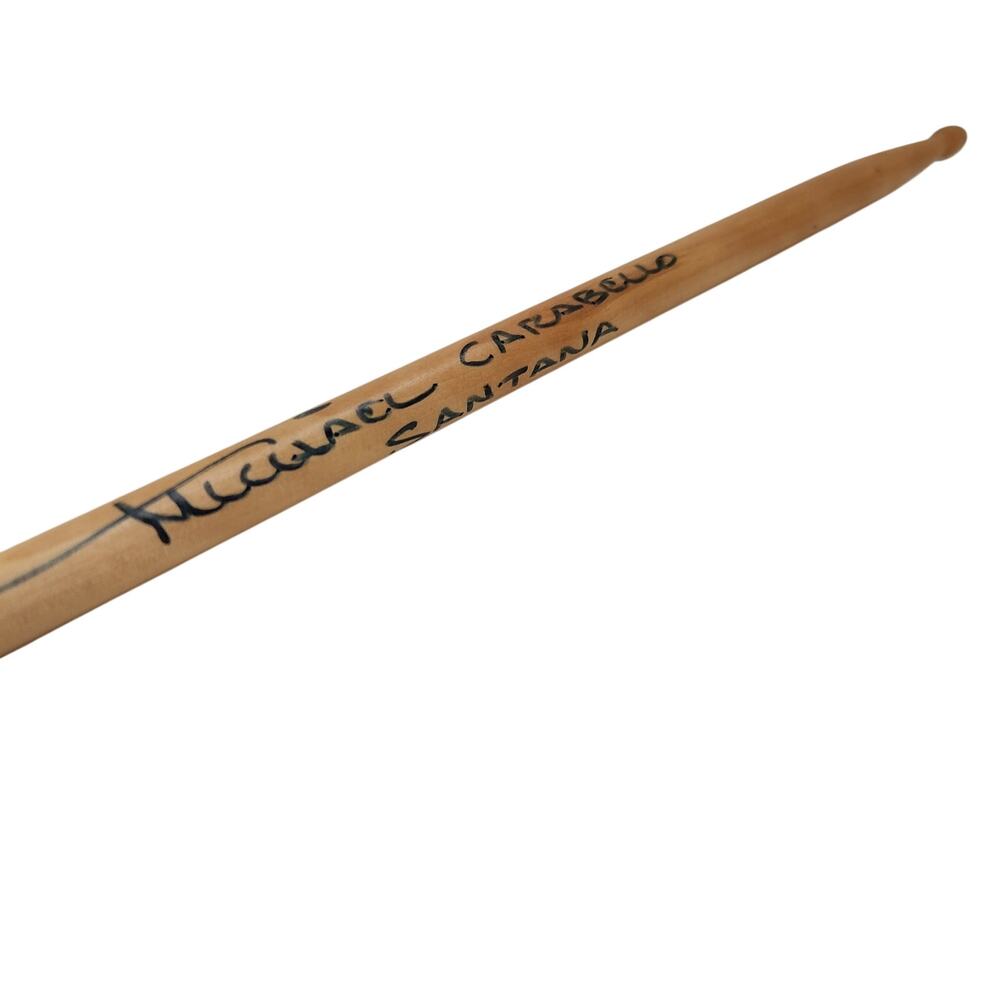 Signed drum stick  signed by Michael Carabello from Santana